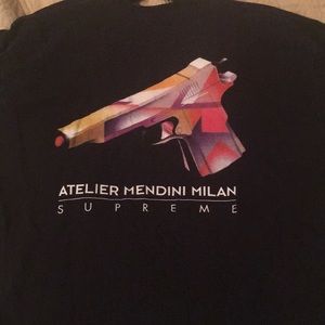 Supreme short sleeve black tee XL